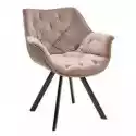 Krzesło Tapicerowane Dutch Comfort Beżowe Welur
