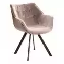 Invicta Krzesło Welurowe Dutch Comfort Beżowe