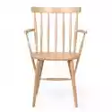 Krzesło Z Podłokietnikami Rivo Patyczak Drewniane Naturalne