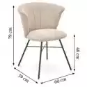 Halmar Krzesło Tapicerowane K459 Beżowe