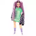 Mattel Lalka Barbie Extra Kurtka Szachownica Jasnoróżowe Włosy Hhn10