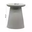 Stolik Ceramiczny Button Szarobrązowy