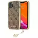 Etui Guess 4G Charms Collection Do Apple Iphone 13 Brązowy