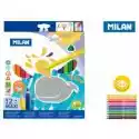 Milan Kredki Ołówkowe Trójkątne Maxi Super Soft 12 Kolorów
