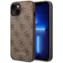 Guess Etui Guess 4G Metal Gold Logo Do Apple Iphone 14 Brązowy
