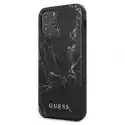 Etui Guess Marble Do Apple Iphone 12 Pro Max Czarny