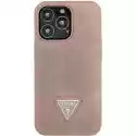 Etui Guess Saffiano Triangle Logo Do Apple Iphone 13 Pro Różowy