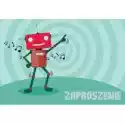 Kukartka Zaproszenie Zz-061 Robot 5 Szt.