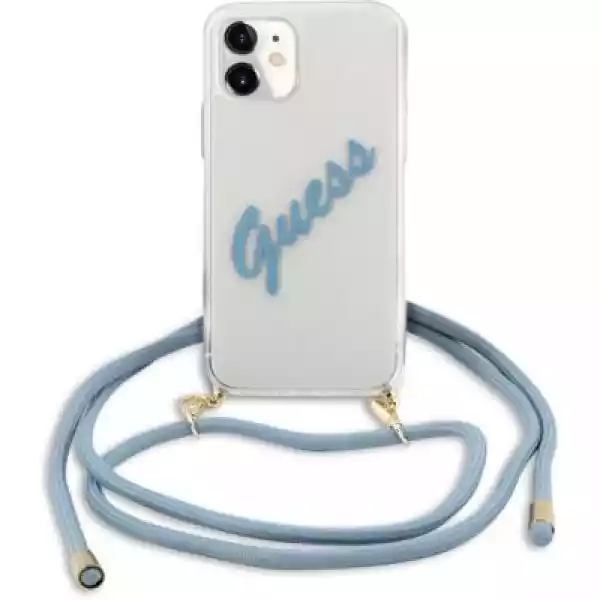Etui Guess Script Vintage Do Apple Iphone 12 Mini Niebieski