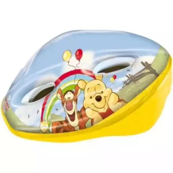 Kask Rowerowy Disney Kubuś Puchatek Żółto-Niebieski Dla Dzieci (