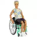 Mattel Lalka Barbie Fashionistas Ken Na Wózku Inwalidzkim