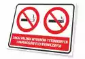 Tabliczka Zakaz Palenia Wyrobów Tytoniowych I Papierosów Elektro