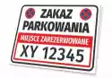 Tabliczka Miejsce Zarezerwowane, Zakaz Parkowania T620, Z Polem 