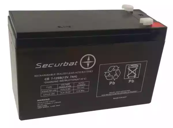 Akumulator Securbat 12V 7Ah - Darmowa Dostawa - Raty 0% - 38 Skl