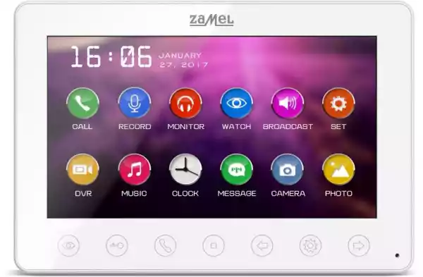 Monitor Wideodomofonu Zamel 7' Vp-808W - Darmowa Dostawa - Raty 