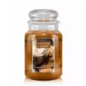 Country Candle Country Candle Duża Świeca Z Dwoma Knotami Gingerbread Latte 680