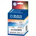 Zestaw Tuszy Black Point Do Canon Cli-521 Czarny, Błękitny, Purp