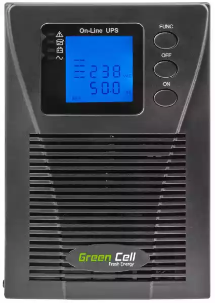 Ups Zasilacz Awaryjny Green Cell Mpii 1000Va 900W Z Wyświetlacze
