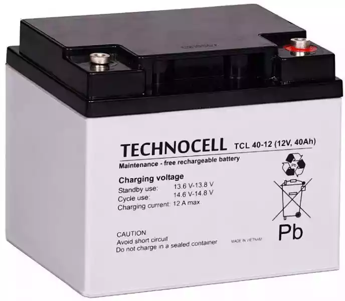Akumulator Technocell 12V 42Ah Tcl 40-12 Hr (Żywotność 10-12 Lat