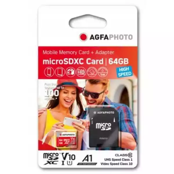 Karta Pamięci Agfaphoto Micro Sdxc 64Gb