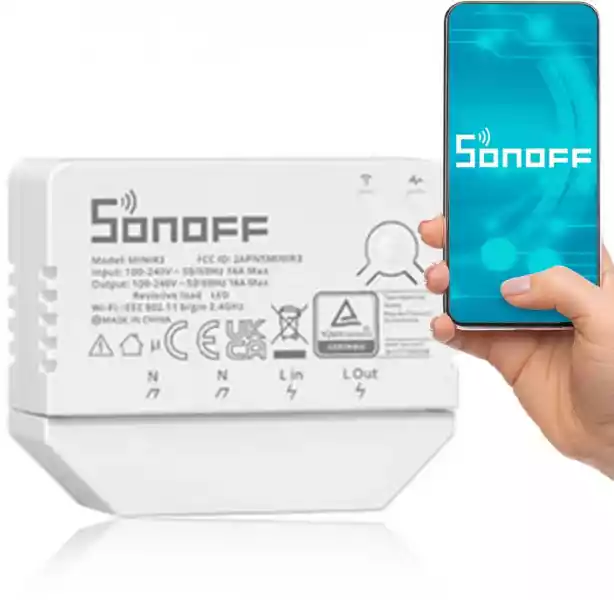 Sonoff Inteligentny Przełącznik Wi-Fi 1-Kanałowy Minir-3 - Darmo
