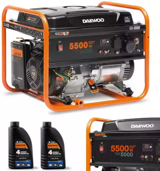 Zestaw Agregat Prądotwórczy Daewoo Gda 6500 5.0Kw + 2X Generator