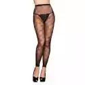 Icollection Rajstopy  Bez Stopek Footless Tights Black Bow