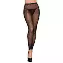 Icollection Rajstopy  Bez Stopek - Footless Tights Black Ivy