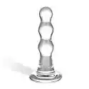 Glas Plug Analny Szklany – Glas Triple Play Beaded Glass Butt Plug