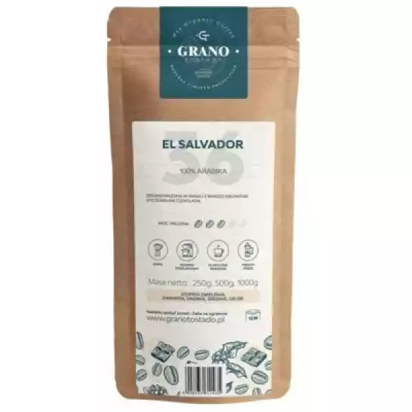 Kawa Ziarnista Grano Tostado El Salvador Arabica 0.5 Kg