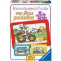  Puzzle 3 X 6 El. Traktor, Koparka I Ciężarówka Ravensburger
