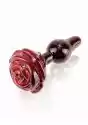 Pipedream Pipedream Icicles - Plug Szklany Przezroczysty Roża Czerwony