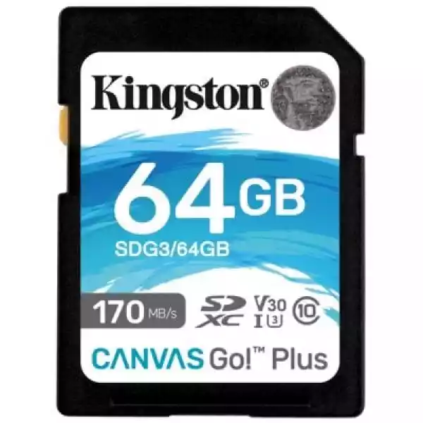 Karta Pamięci Kingston Canvas Go! Plus Sdxc 64Gb