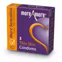 More Amore Prezerwatywy Cienkie - Moreamore Condom Thin Skin 3 Szt  