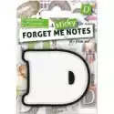 If Forget Me Sticky. Notes Kart Samoprzylepne Litera D 