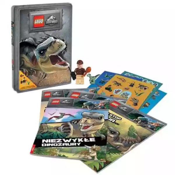 Zestaw Książek Lego Jurassic World Tin-6201