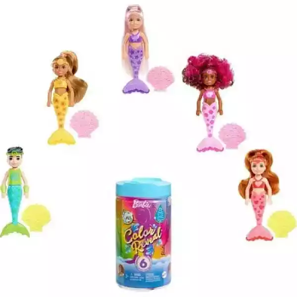 Lalka Barbie Color Reveal Chelsea Kolorowa Syrenka Hcc75 (1 Lalk