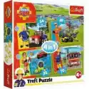 Trefl  Puzzle 4W1 Odważny Strażak Sam Trefl