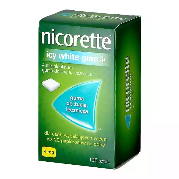 Nicorette Icy White Guma Do Żucia 105 