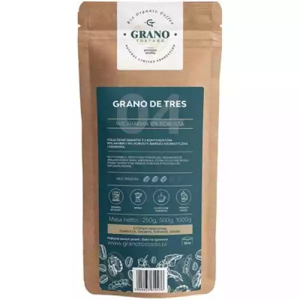 Kawa Ziarnista Grano Tostado Grano De Tres 0.25 Kg