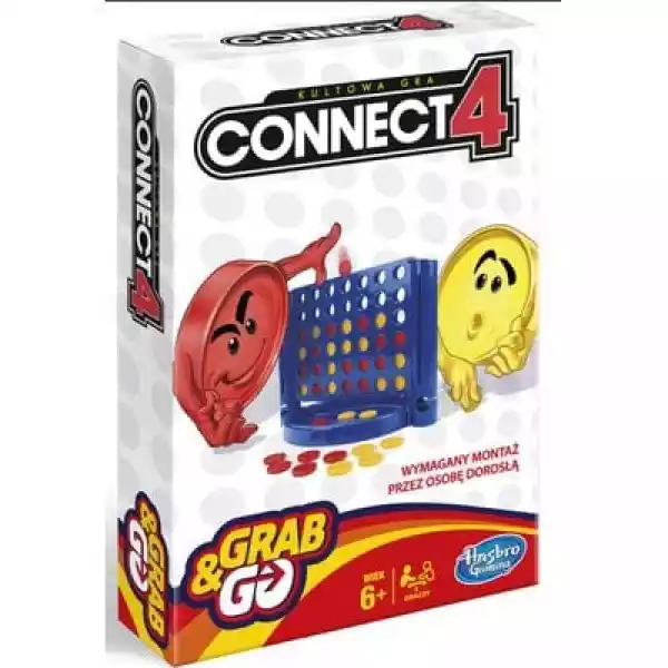 Gra Zręcznościowa Hasbro Connect 4 Grab And Go Wersja Podróżna