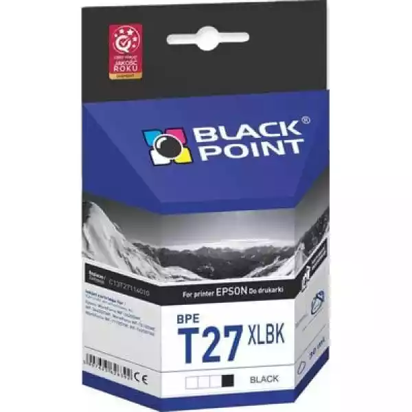 Tusz Black Point Do Epson C13T27114010 Czarny 30 Ml Bpet27Xlbk