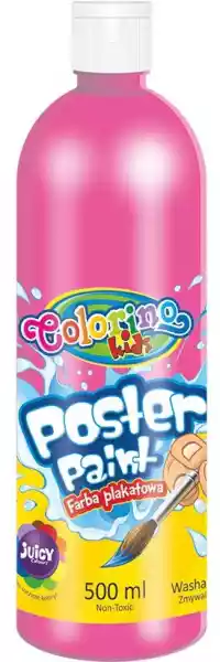 Farba Plakatowa Patio Colorino Kids 500 Ml - Różowa