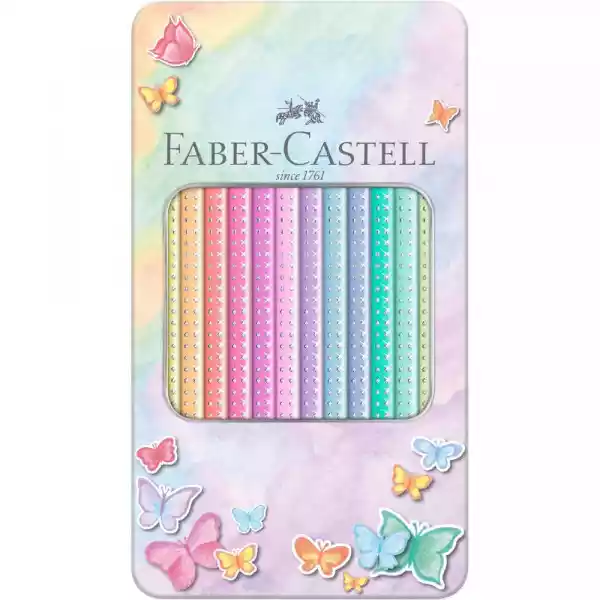 Kredki Ołówkowe Faber-Castell Sparkle - 12 Kolorów Pastelowych