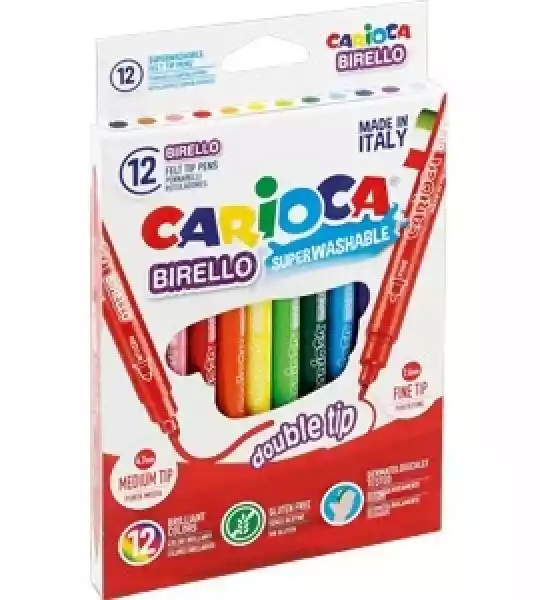 Pisaki Dwustronne Carioca Birello - 12 Kolorów