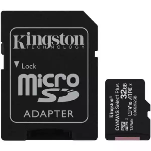 Karta Pamięci Kingston Canvas Select Plus Microsdhc 32Gb + Adapt