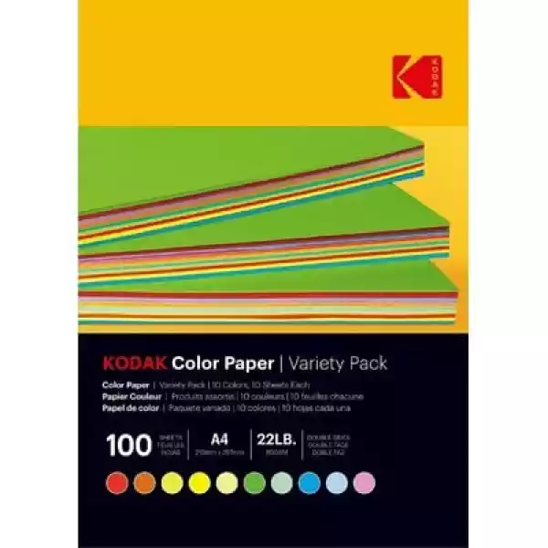 Papier Fotograficzny Kodak Mix 10 Kolorów 100 Arkuszy