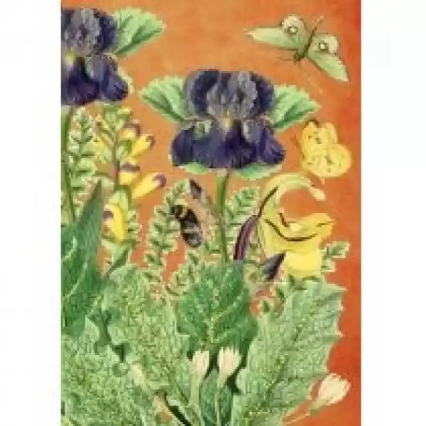 Madame Treacle Karnet B6 Brokat Z Kopertą Kwiaty W Ogrodzie 