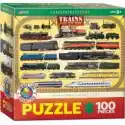 Puzzle 100 El. Smartkids Trains Eurographics