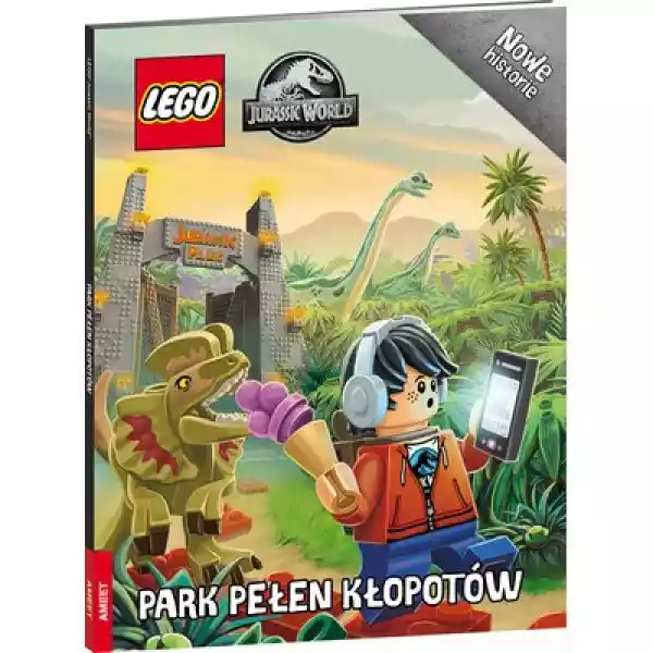 Książka Lego Jurassic World Park Pełen Kłopotów Lwr-6202